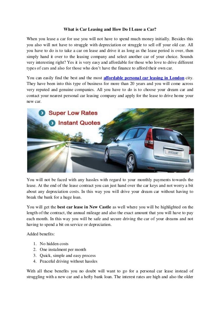 What is car leasing 84 What is car leasing 42